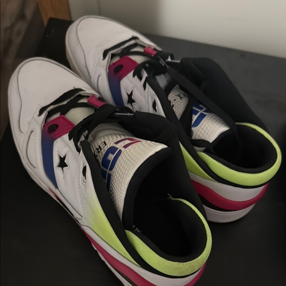 White and Black Sneakers and Blue and Pink and Yellow too! GENTLY USED - Size 13 - Picture 1 of 7